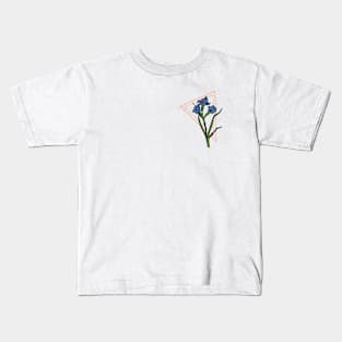 Blue Flowers Kids T-Shirt